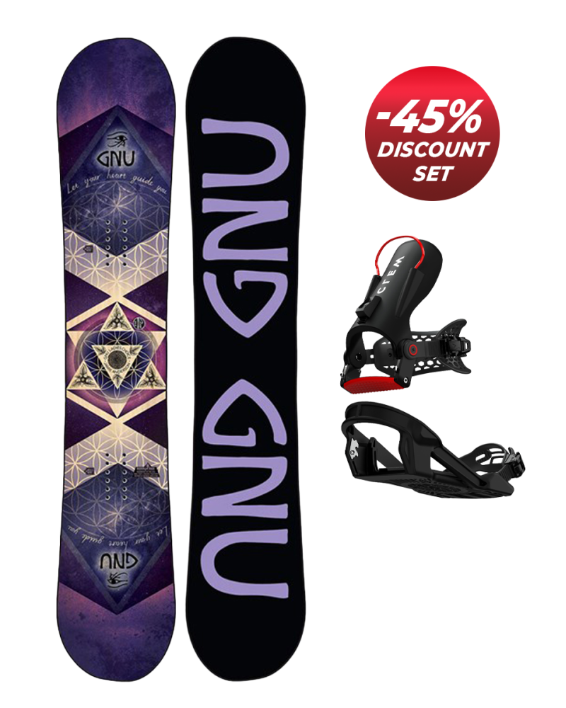 SET GNU Asym Ladies Choice C2X 151 x Legaturi CLEW Freedom 1.0