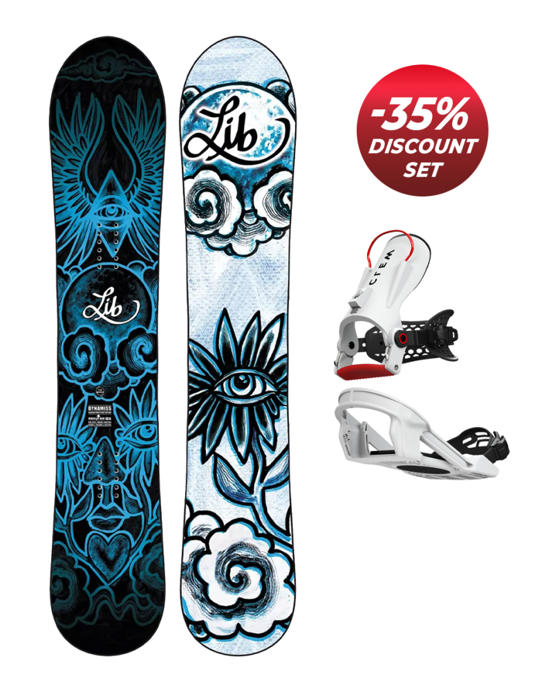 SET Lib Tech Dynamiss 156 x Legaturi CLEW Freedom 1.0