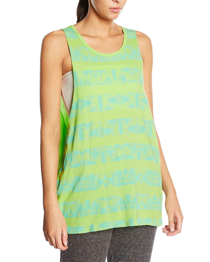 Maiou Hurley Palm Daze Riot Biker Green L