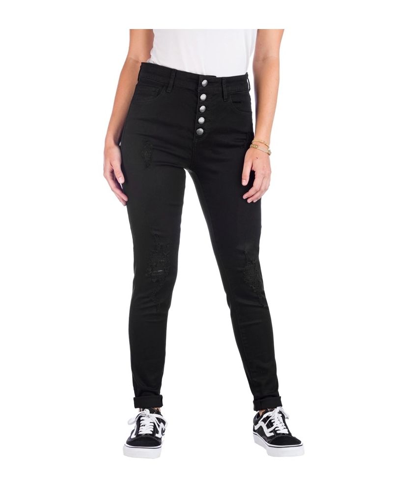 Blugi Empyre Drea Button Fly Black 5