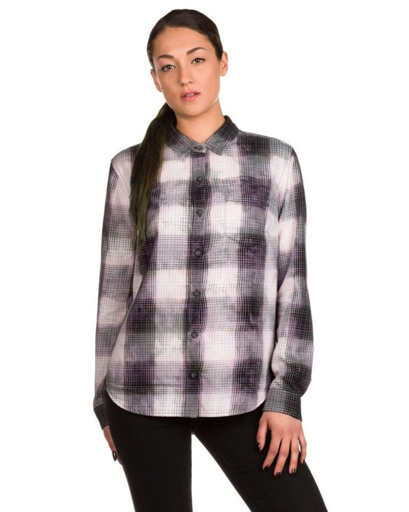 Camasa OBEY Wooster Button Multi Black L