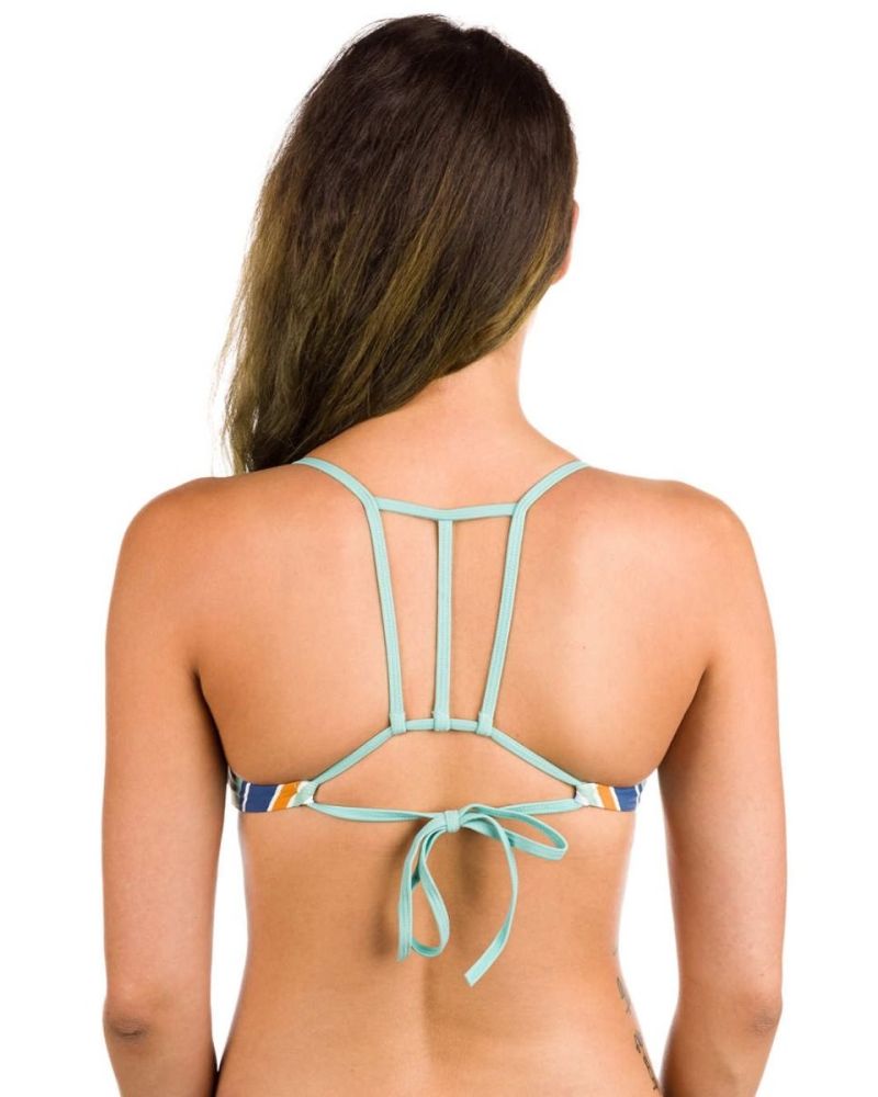 Bikini Sutien RVCA Stripe Type sky blue S