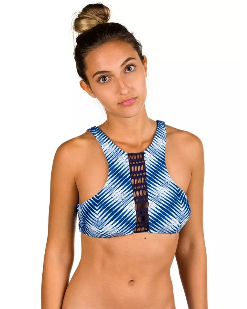 Bikini Sutien Rip Curl Last Light Hi Neck Blue XL