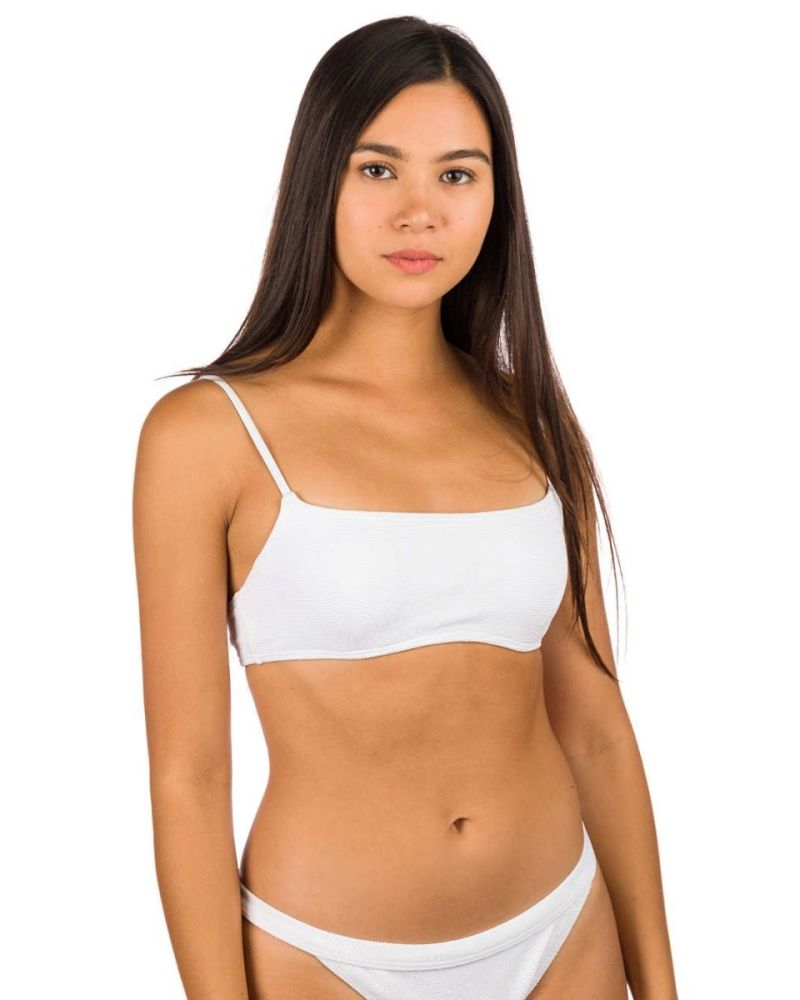 Bikini Top Roxy Casual Mood UW Bralette Bright White