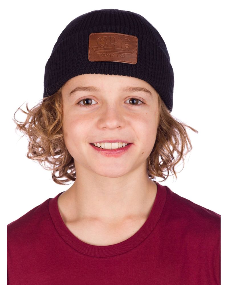 Caciula Blue Tomato Brown Pu Faux Patch Black