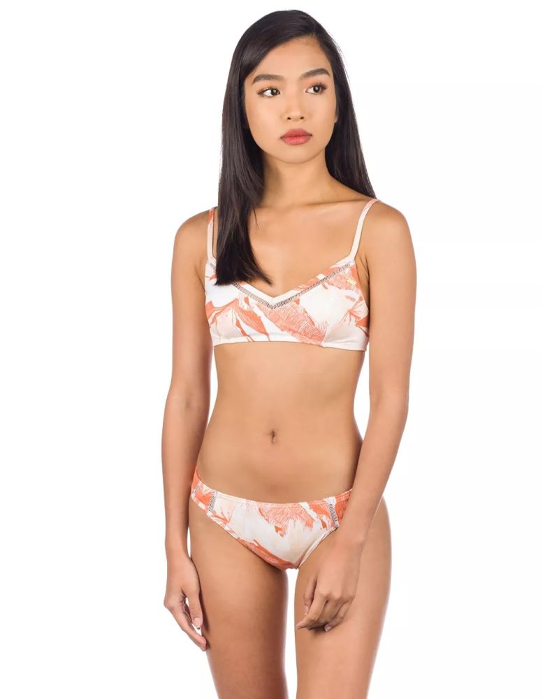 Bikini Roxy Tropical Sand Full Bright White Jungle XS