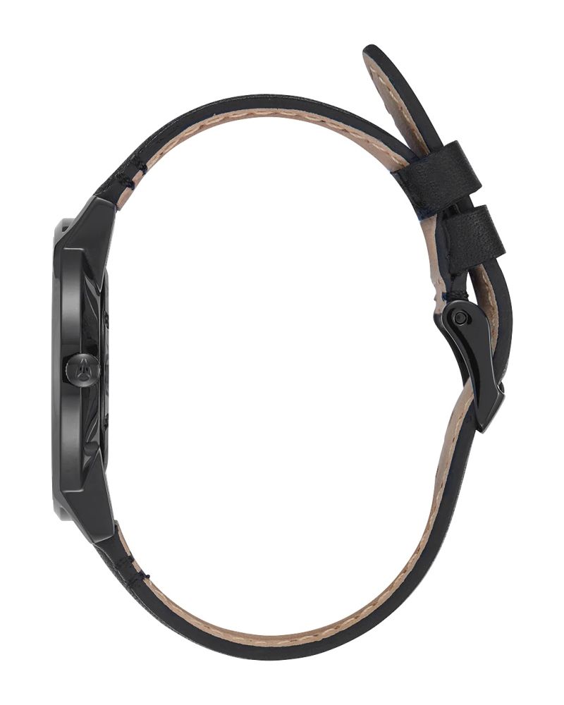 Ceas Nixon The Porter Leather Black