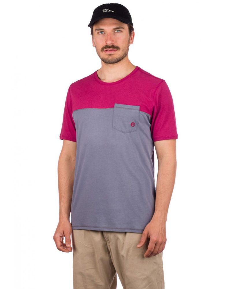 Tricou Kazane Flip Folkstone Gray Beaujolais S