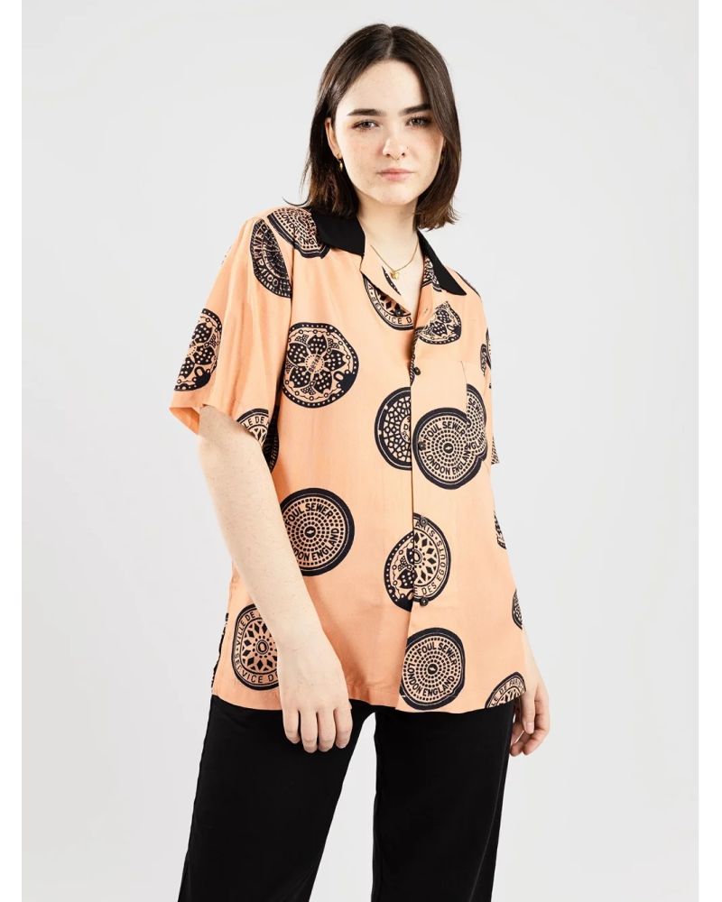 Camasa HUF Drain Cover SS Woven Pink XS