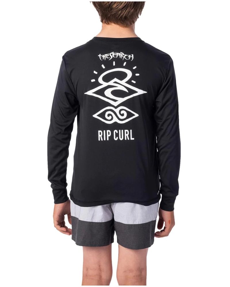 Bluza Lycra Copii Rip Curl Search Logo Longsleeve Lycra Black T10