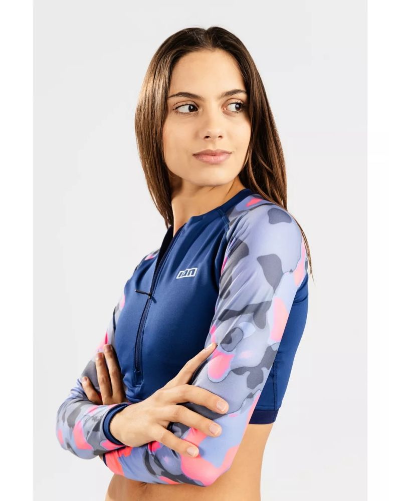 Lycra Ion Shorty Longsleeve Rashguard Blue XL