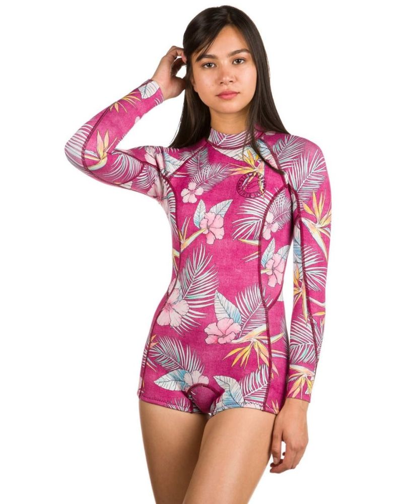 Neopren Billabong Fever Surf Capsule LS Springsuit Sangria 4