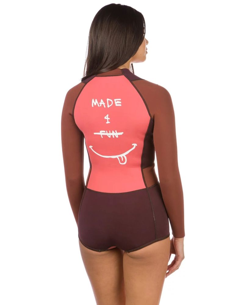 Neopren Hurley Advantage Plus Made 4 Fun Burbundy Ash Red 04