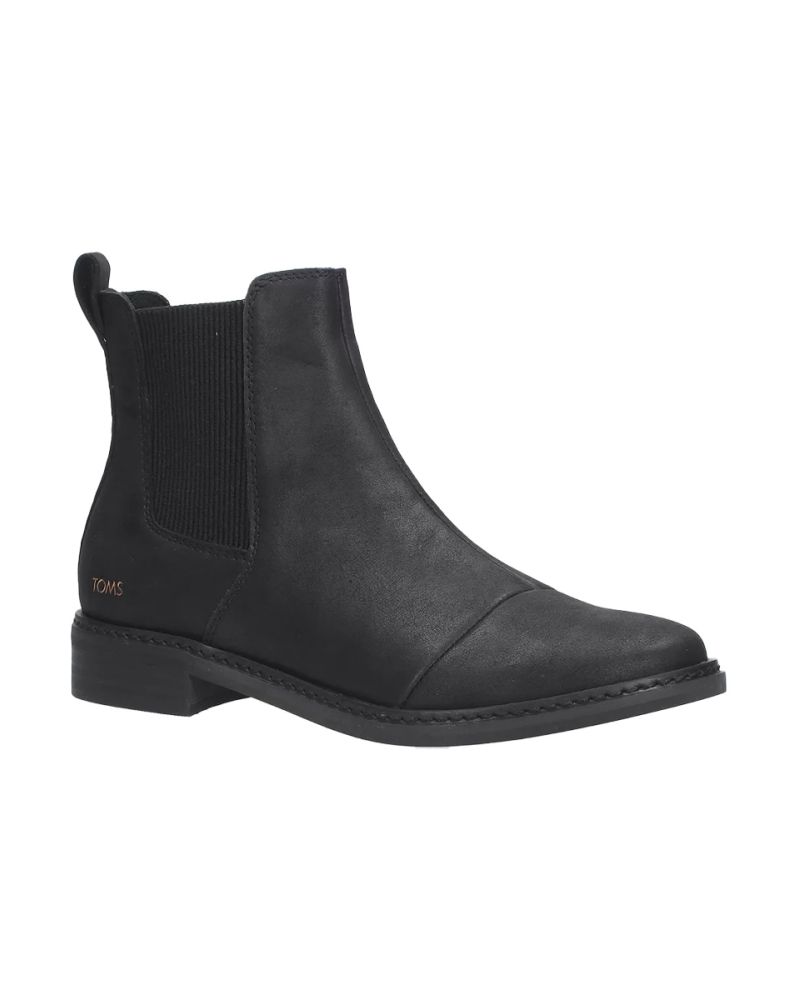 Papuci Iarna TOMS Charlie Black Leather 39