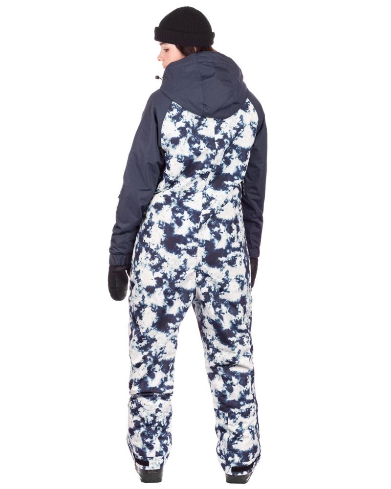 Costum Snow Oneskee Original Pro Long Overall Blue Tie Dye LXL