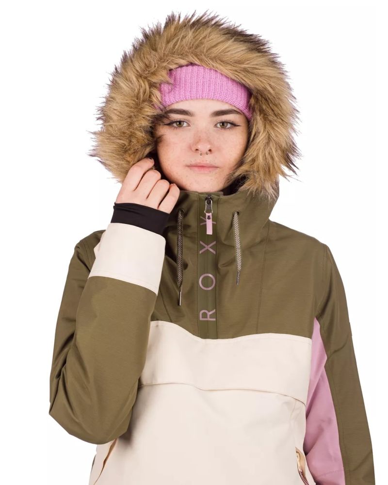 Geaca Snow Roxy Shelter Anorak Burn Olive XS