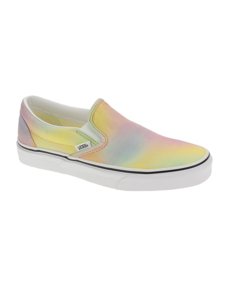 Slapi Vans Classic Neon Aura SHift Multi True White