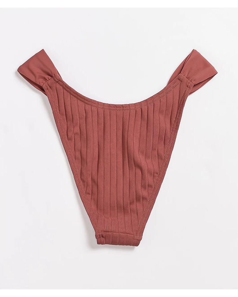 Bikini Damsel Super Rib Sahara Brown