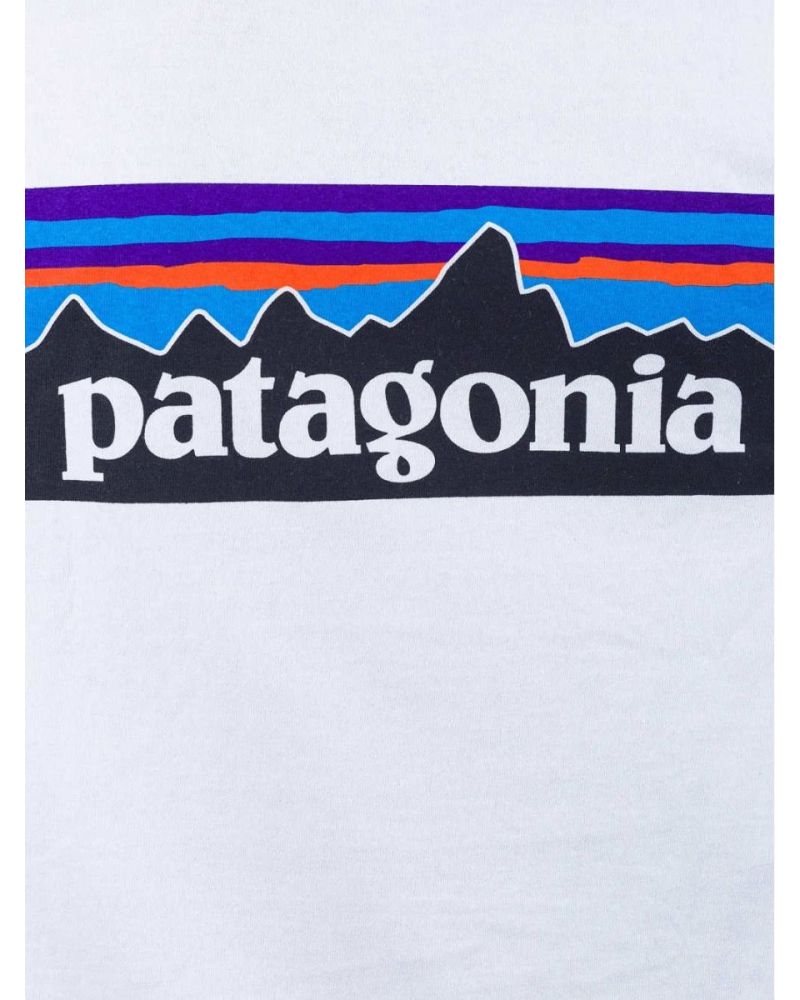 Bluza Patagonia - P-6 Logo Responsibili Long Sleeve White