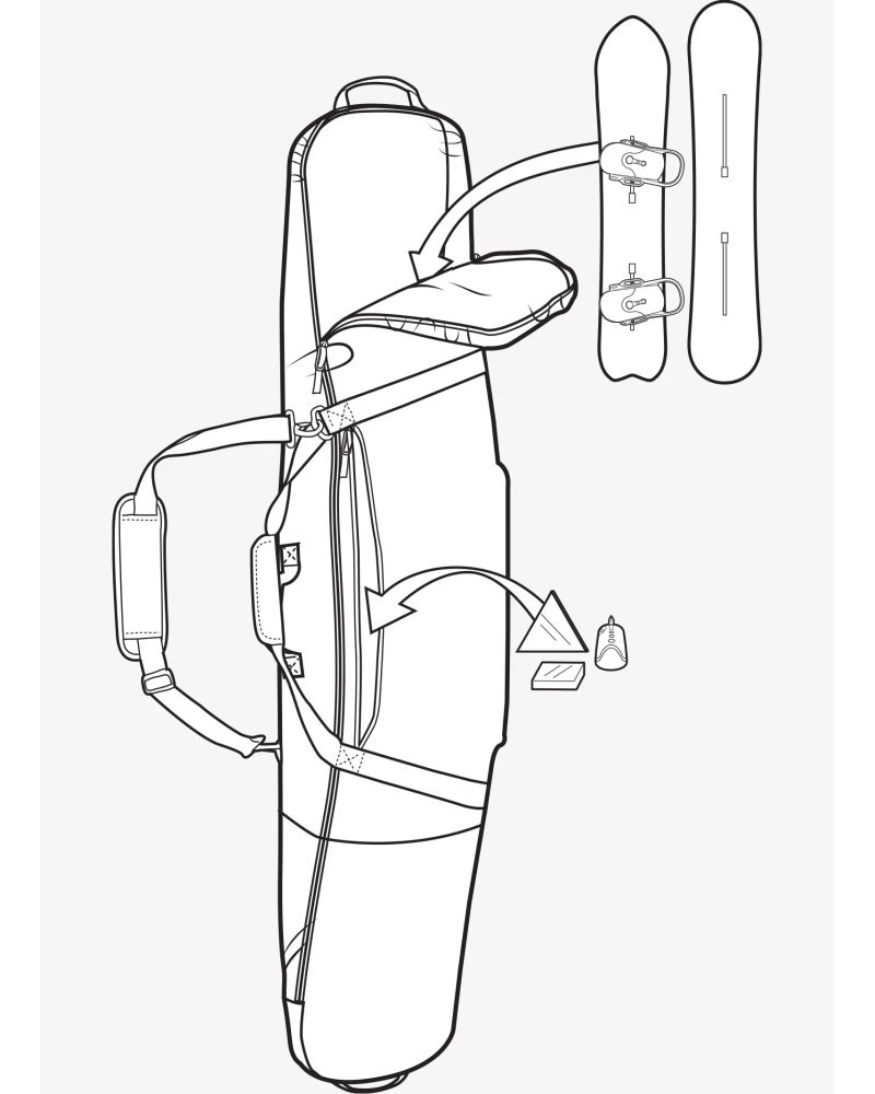 Husa Snowboard Burton GIG BAG TRUE BLACK