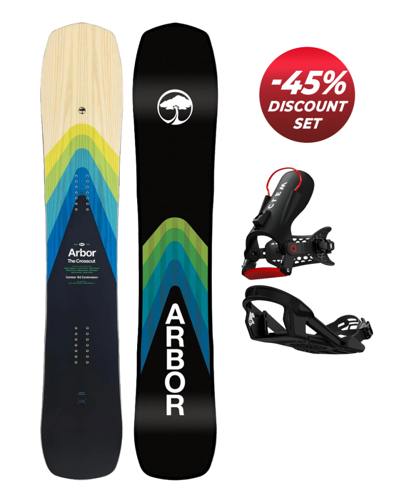 SET ARBOR Crosscut Camber x Legaturi CLEW Freedom 1.0