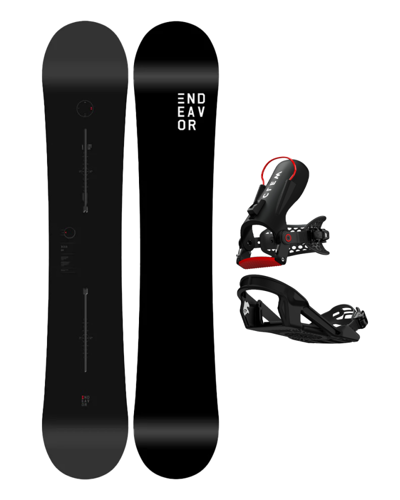 SET ENDEAVOR BOD LEGACY 2026 x Legaturi Snowboard CLEW Freedom 1.0 2025 Black