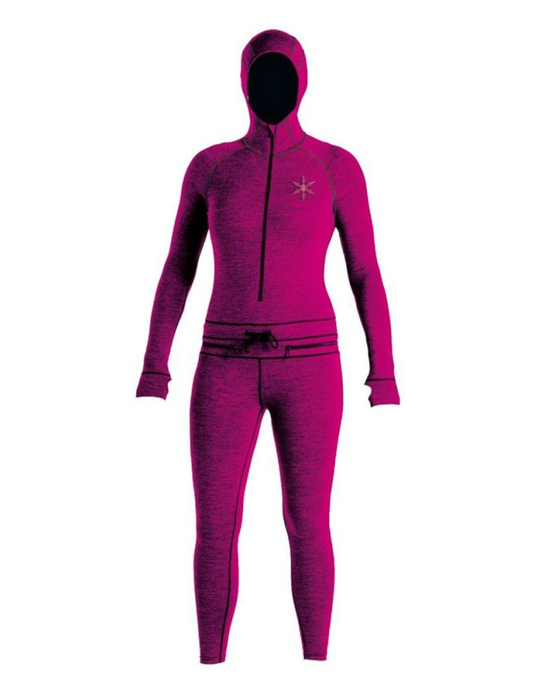 AIRBLASTER Women's Ninja Suit MERINO WOOL Sangria