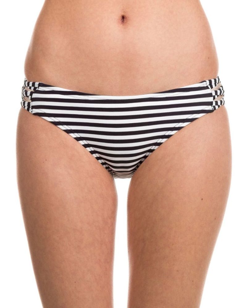 Bikini Fox Jail Break Lace Up Black White