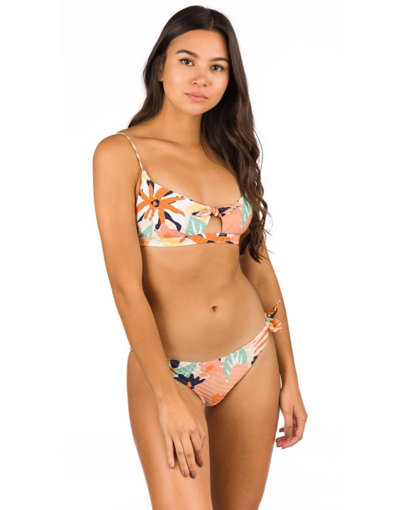 Bikini Roxy Swim The Sea Mod Peach Blush Bright Skies Orange