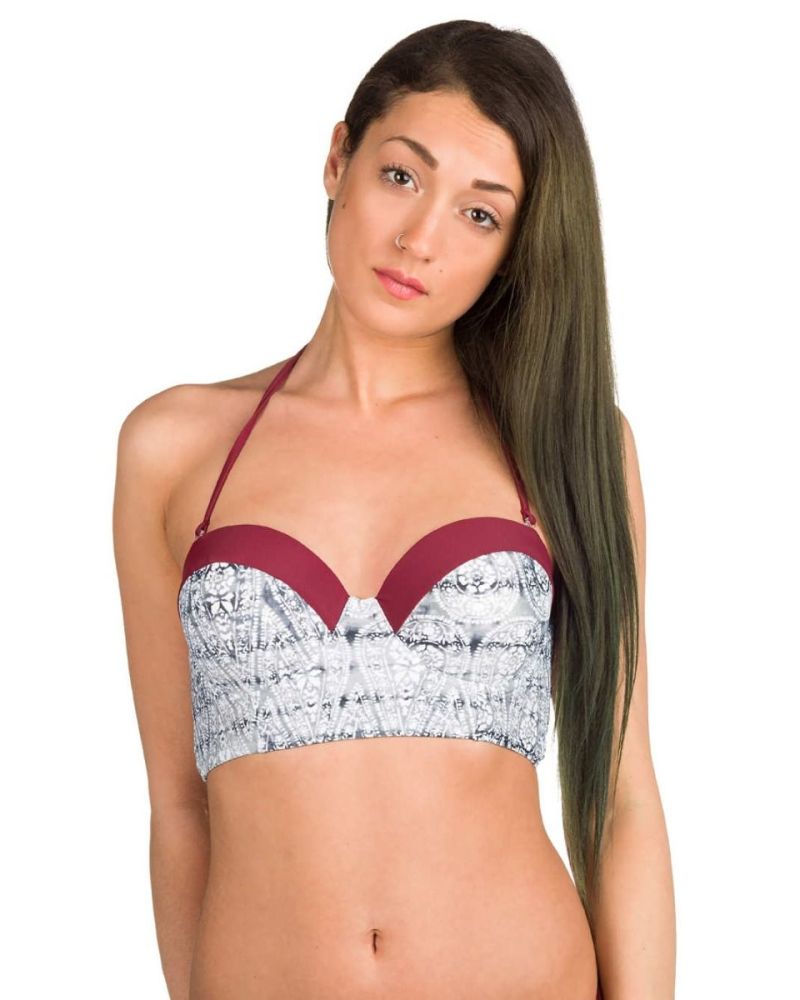 Bikini Sutien Malibu Molded Bra Top Gypsy gray