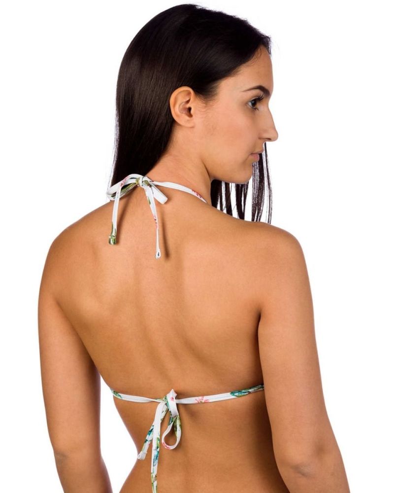 Bikini Sutien Malibu Tahoe Desert Halter White Multi