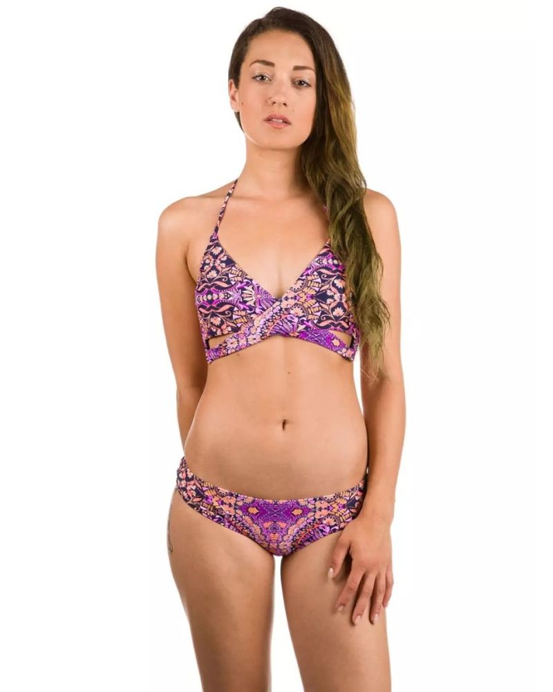 Bikini Sutien O'Neill Print Wrap Pink Aop