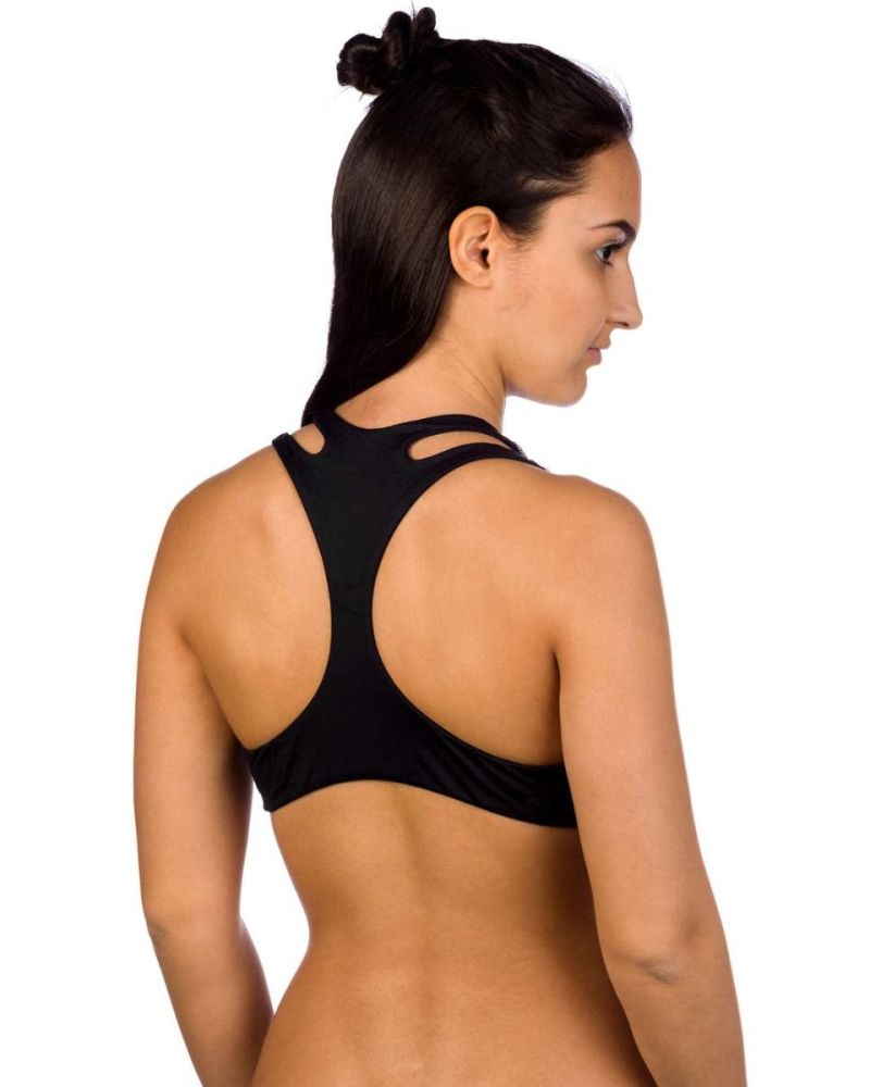 Bikini Sutien Rip Curl Mirage Line Up High Neck Black