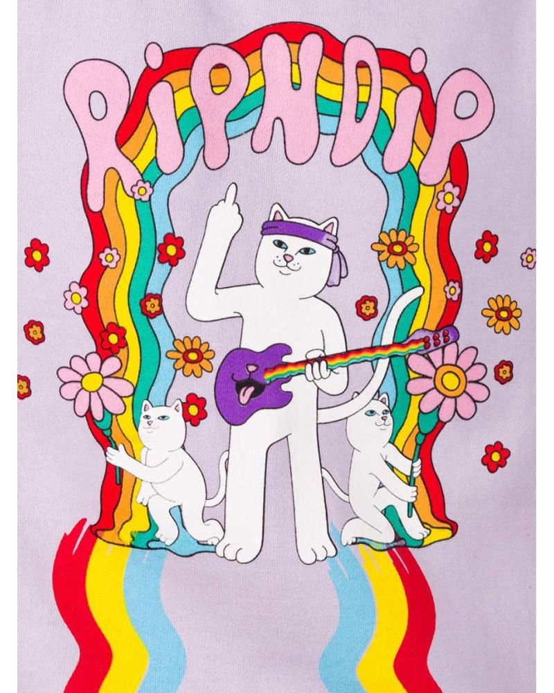 Bluza RIPNDIP Groovy Nerm Crewneck Lavender Violett