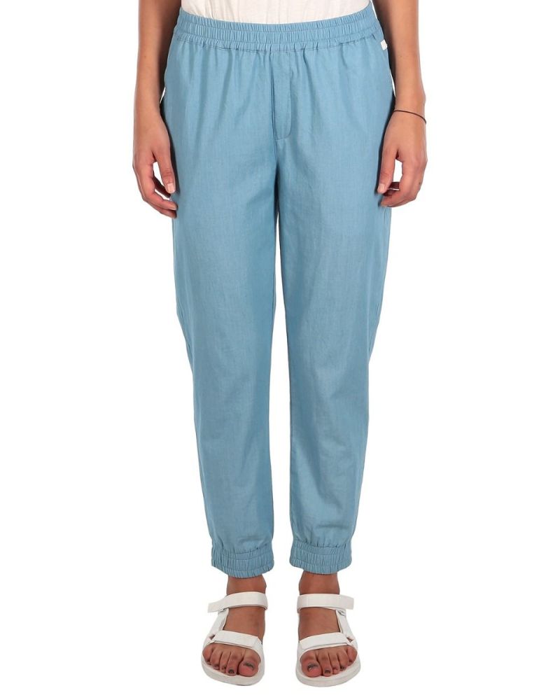 Pantaloni Iriedaily Civic Light Blue