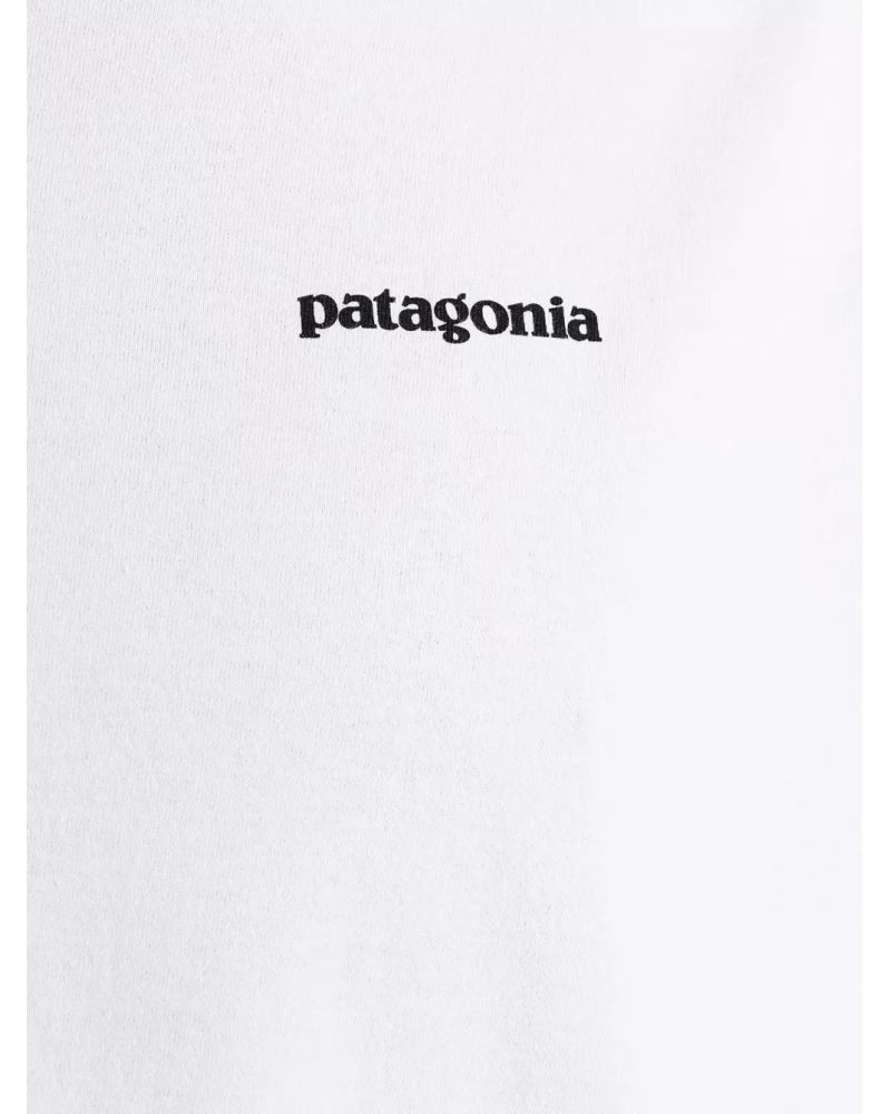 Tricou Patagonia P-6 Logo Responsibili White B