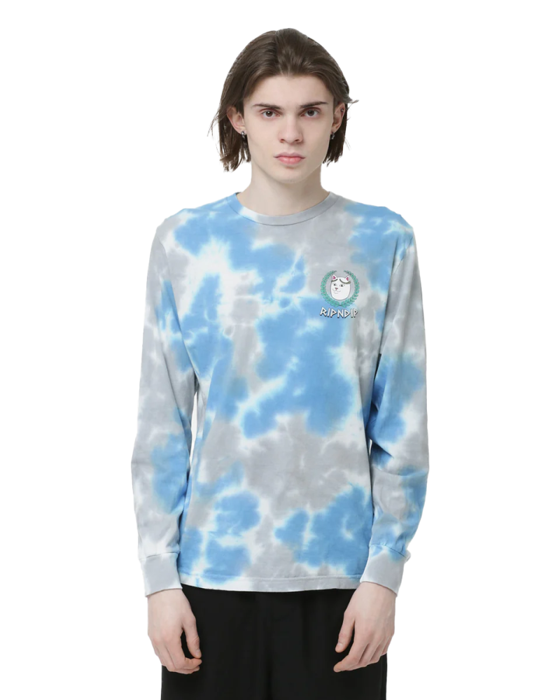 Bluza RIPNDIP Waiting In Heaven Light Blue Cloud Wash Tiedye