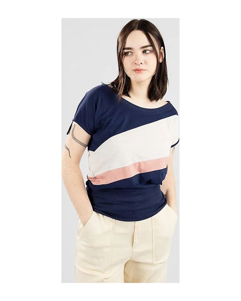 Tricou Kazane Agnetha Peacot Ash Rose Oatmeal Blue