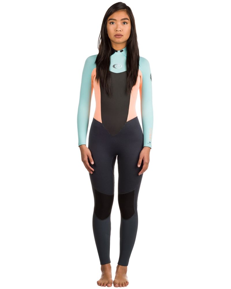 Neopren Rip Curl Omega 4/3 Gb Back Zip Grey Peach