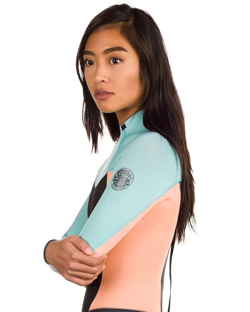 Neopren Rip Curl Omega 4/3 Gb Back Zip Grey Peach