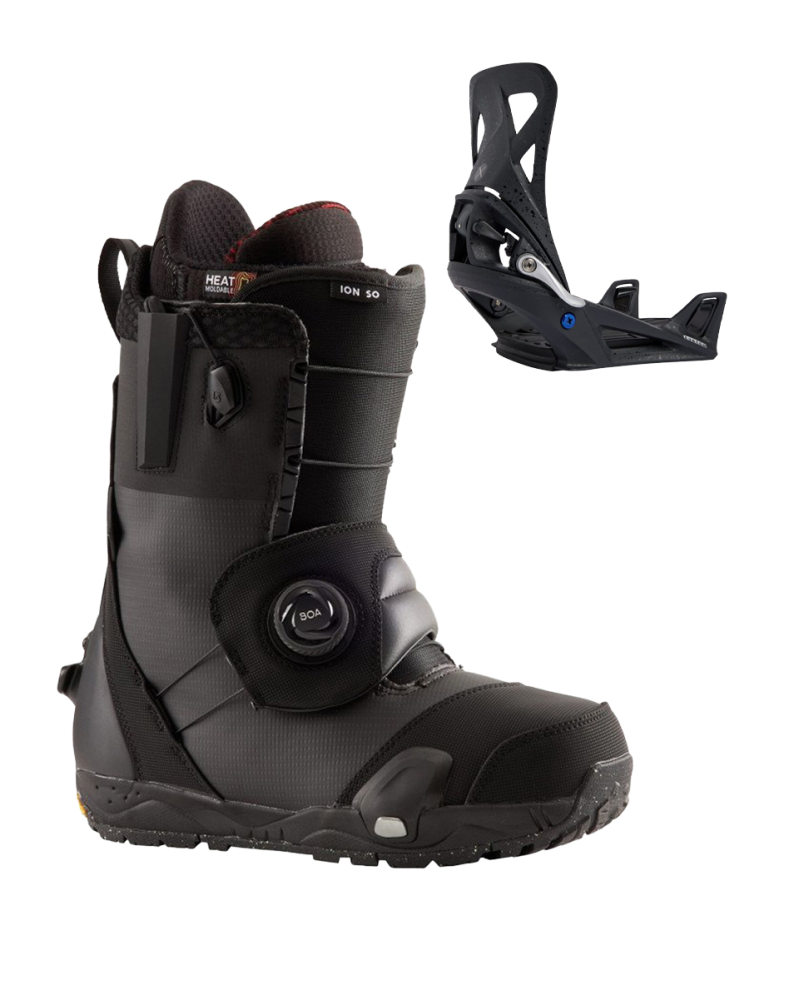 SET Burton STEP ON ION W25 x Legaturi STEP ON X Black W26