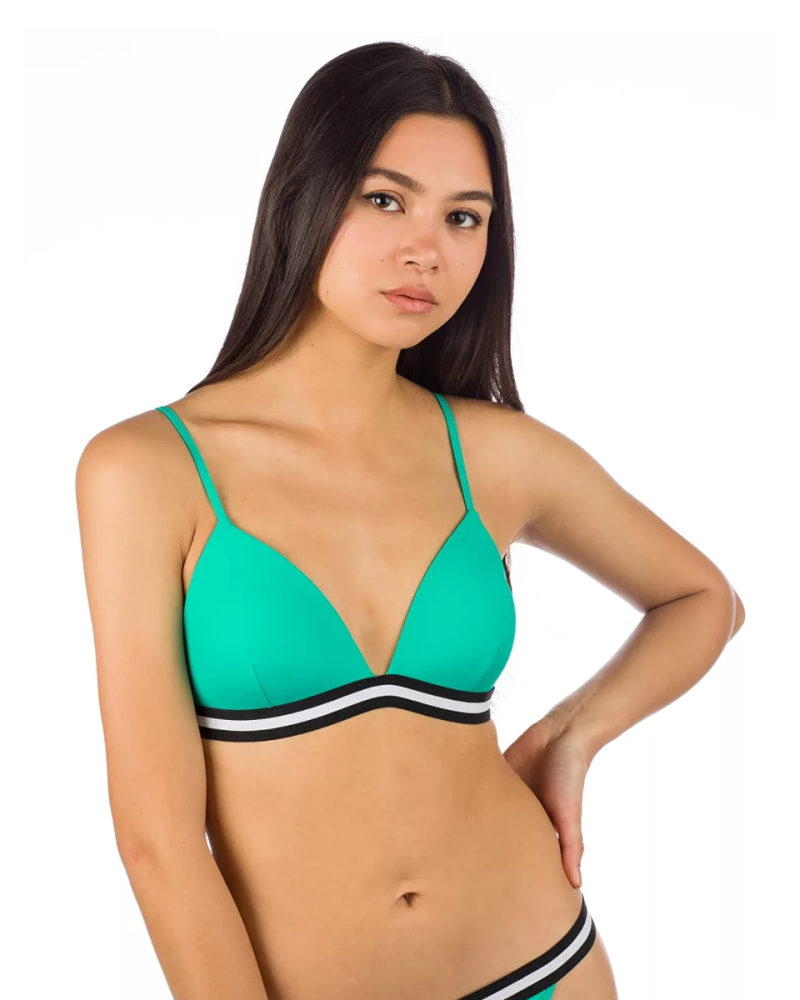 Bikini Top Malibu Finish Line Molded Bra Tropic Leaf