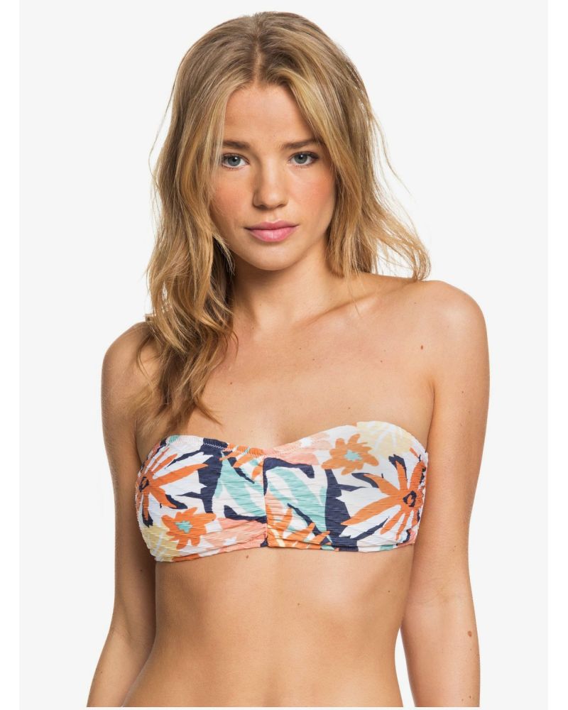 Bikini Top Roxy Swim The Sea Bralette Peach Blush Bright Skies