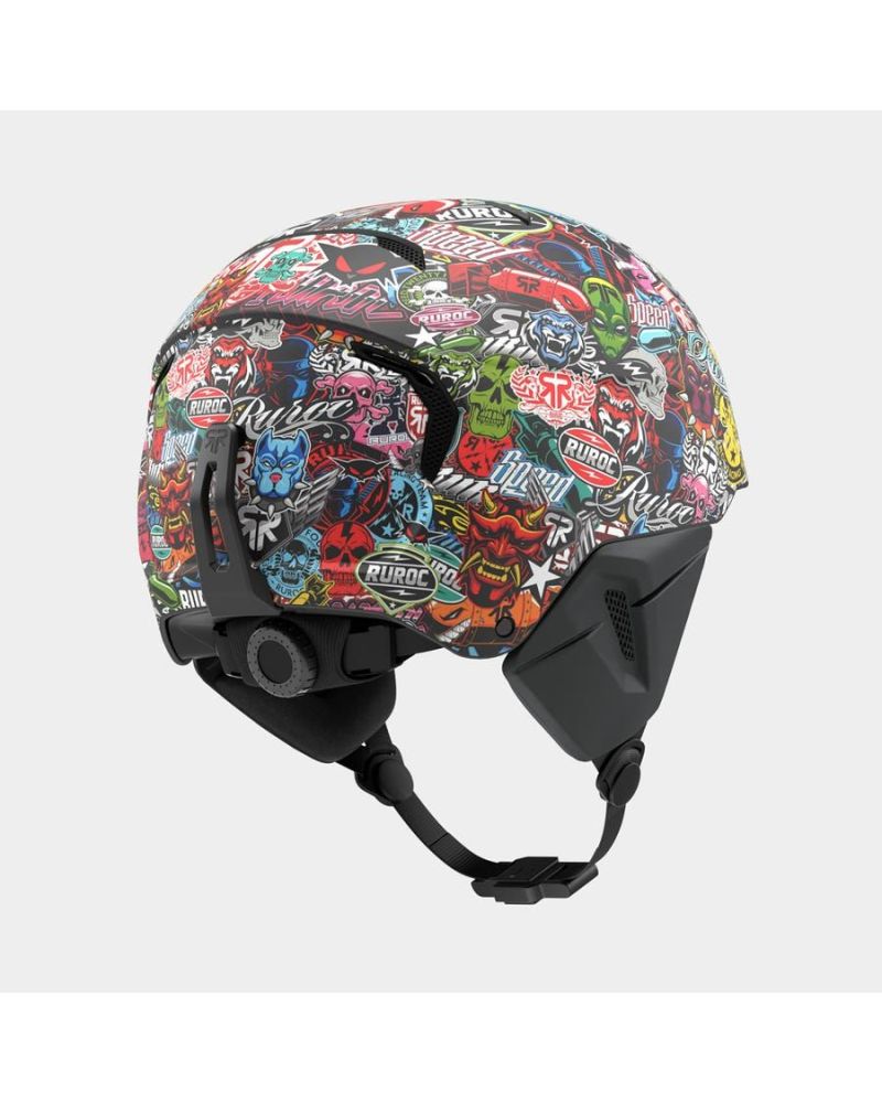 Casca Ski Snowboard Ruroc LITE STICKERBOMB