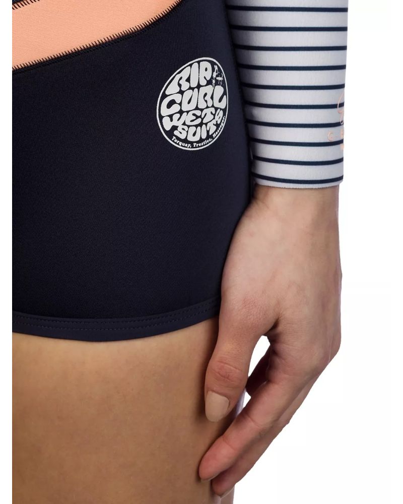 Neopren Rip Curl Madi Boyleg Springsuit Navy Flowers