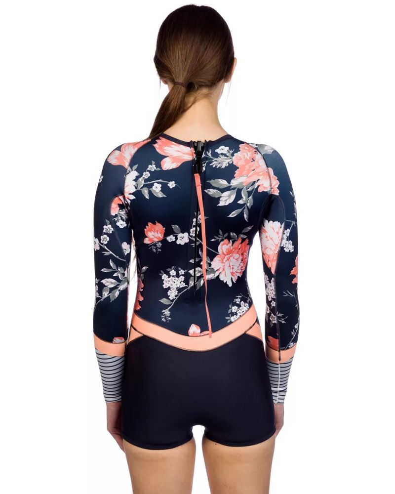 Neopren Rip Curl Madi Boyleg Springsuit Navy Flowers