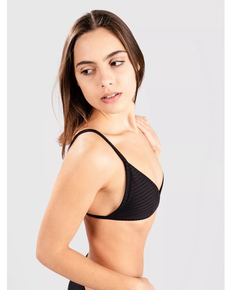 Bikini Top Rip Curl Premium Surf Banded Fixed Tri Black