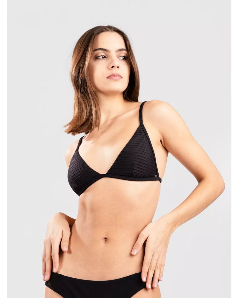 Bikini Top Rip Curl Premium Surf Banded Fixed Tri Black