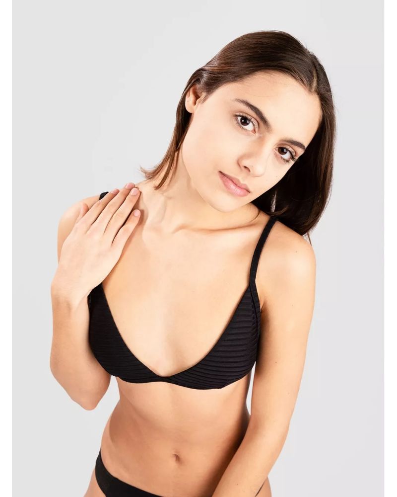 Bikini Top Rip Curl Premium Surf Banded Fixed Tri Black