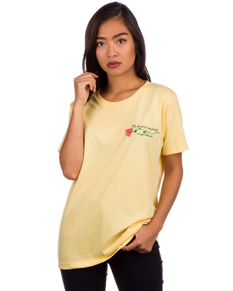 Tricou Petals and Peacoks My Petals Yellow